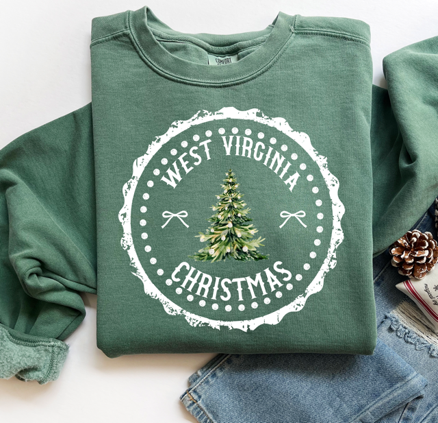 State Christmas DTF Print