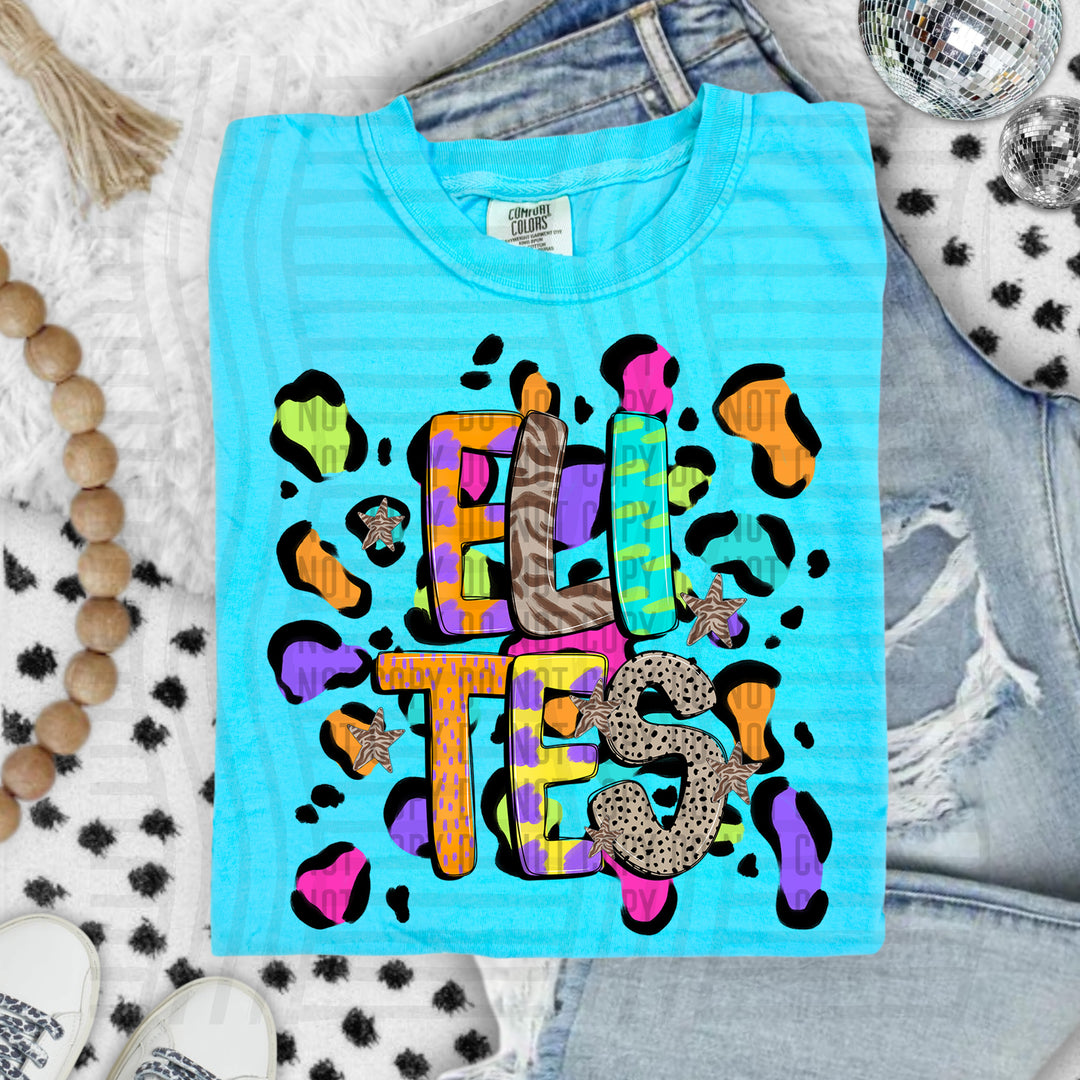Funky Mix Up Leopard Spots DTF Print