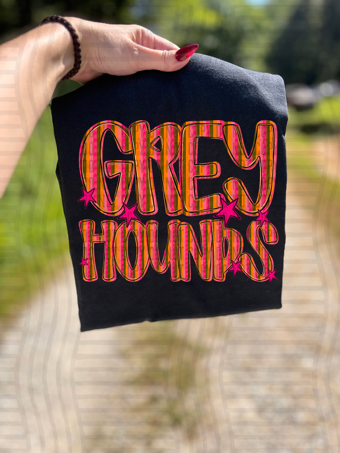 Holly Jolly Cheer Striped DTF Print