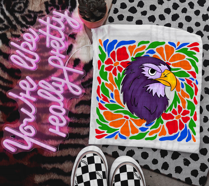 Retro Floral Mascot Heads DTF Print