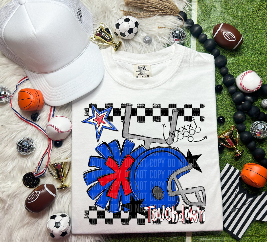 Helmet Pom Colors DTF Print