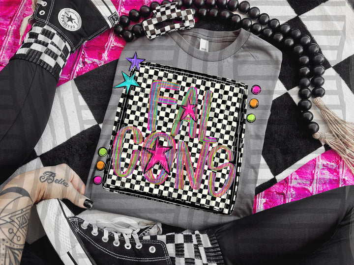 Pink Brushstroke Preppy DTF Print