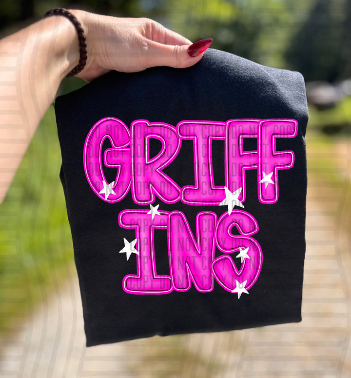 Pink And Preppy Split DTF Print