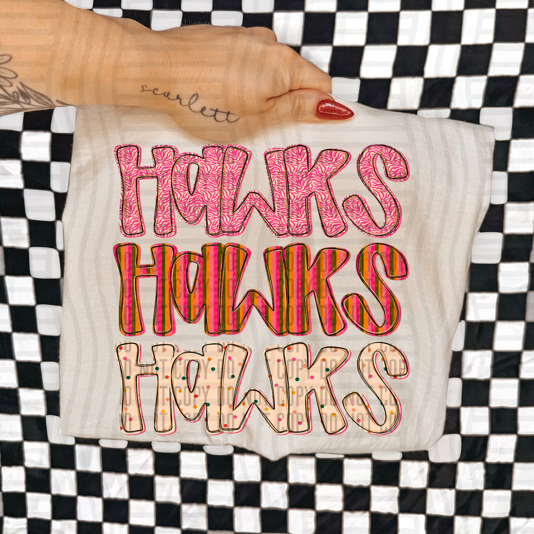 Holly Jolly Cheer Stacked DTF Print