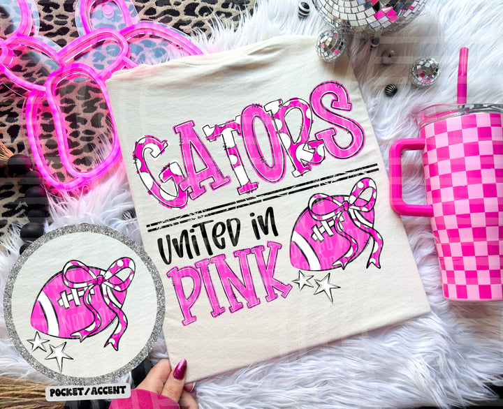 United In Pink Mascots DTF Print