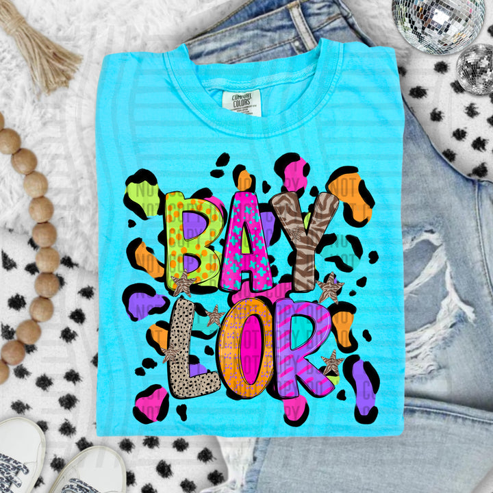 Funky Mix Up Leopard Spots DTF Print