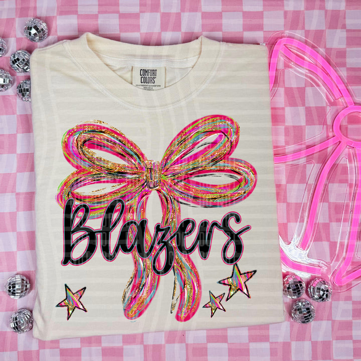 Whimsical Christmas Bows Mascots DTF Print