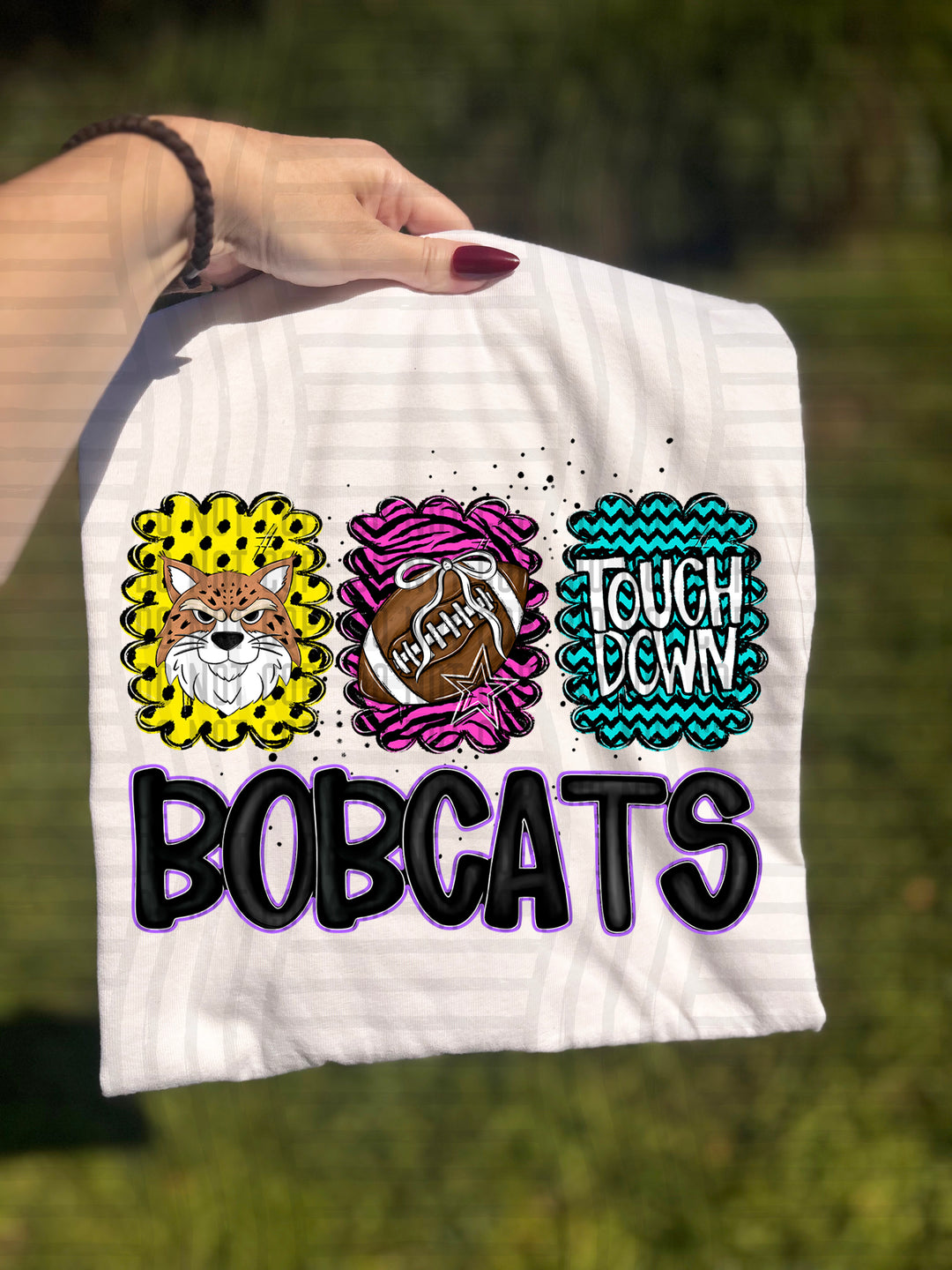 Preppy Bright Trio Mascot Heads DTF Print