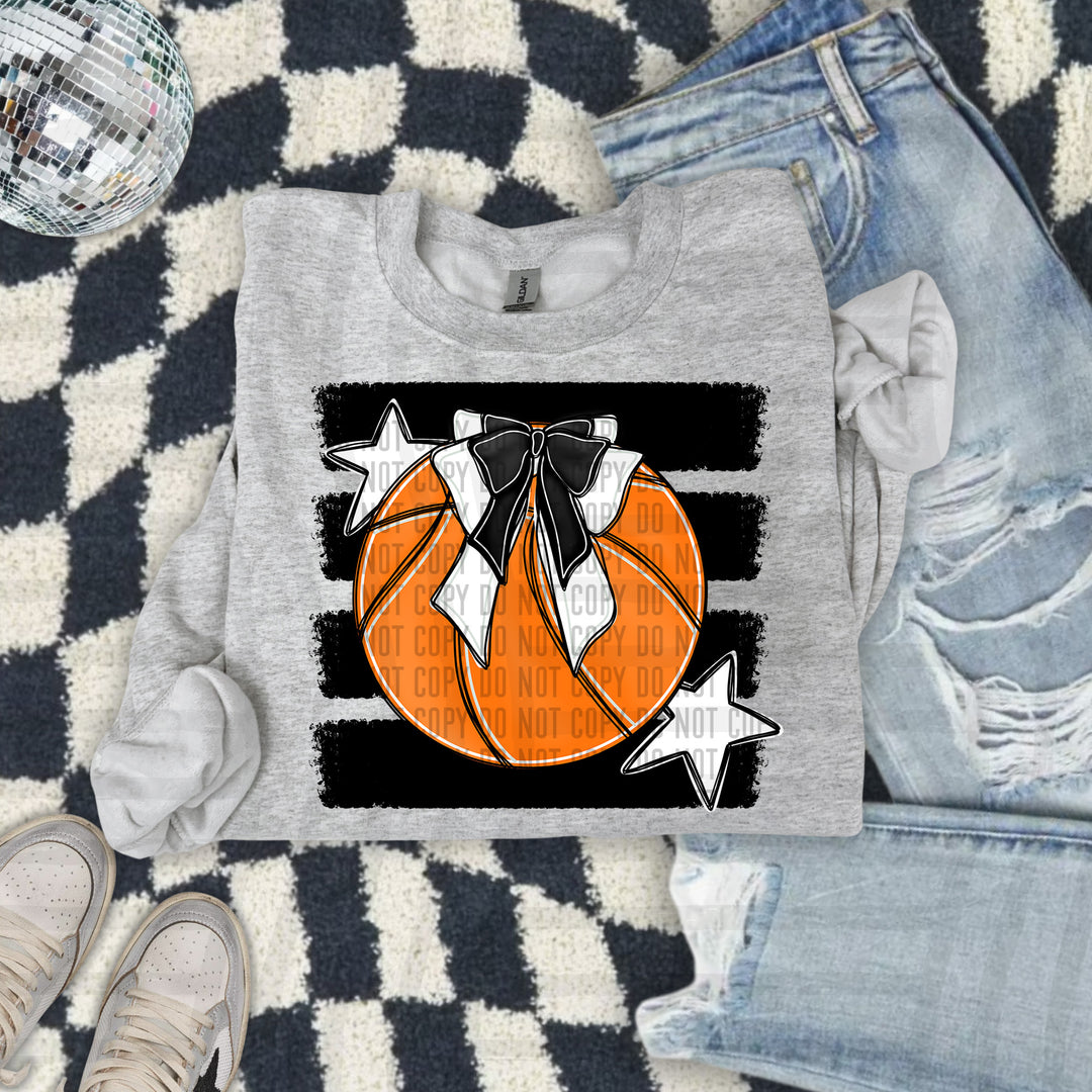 Basketball Bow DTF Print