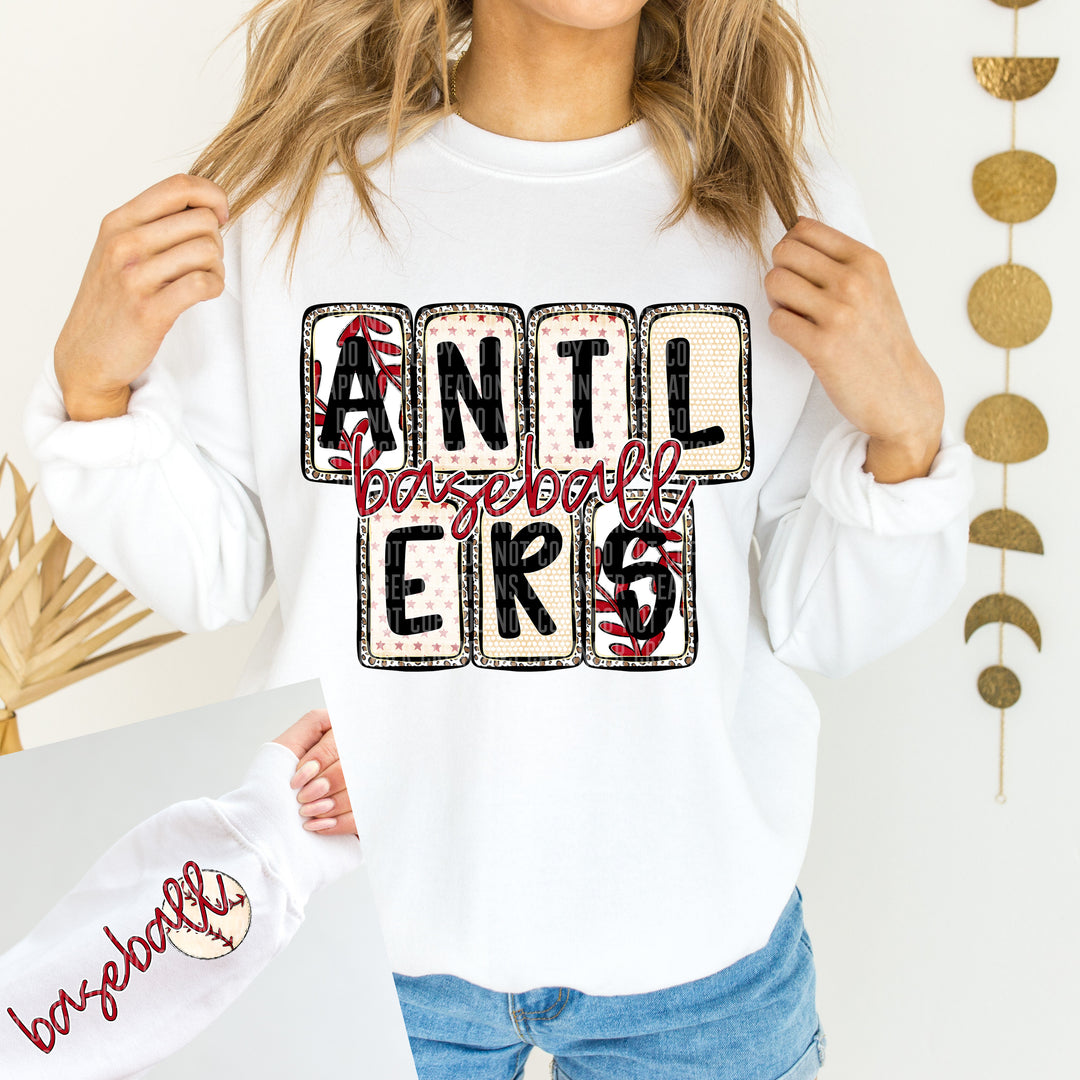 Baseball Boxed FRONT DTF Print