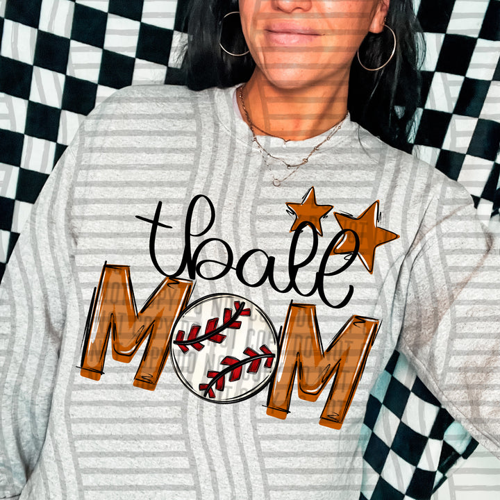 Sports Mom Tball DTF Print