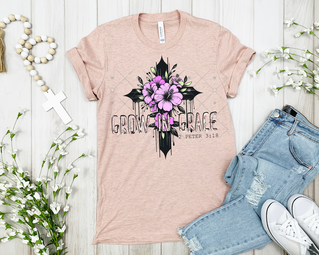 Grow In Grace DTF Print