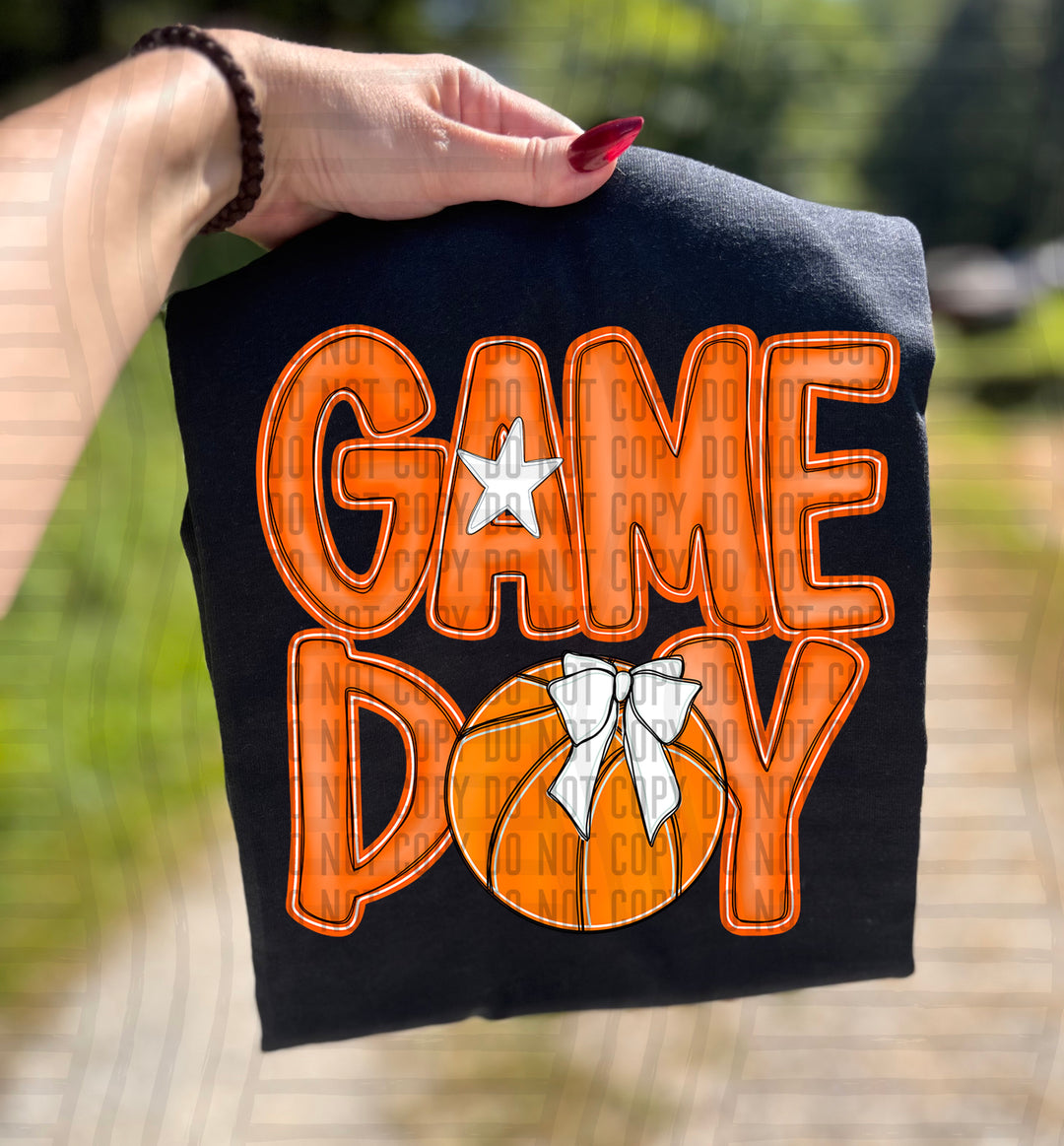 Game Day Basketball DTF Print