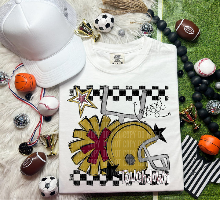 Helmet Pom Colors DTF Print
