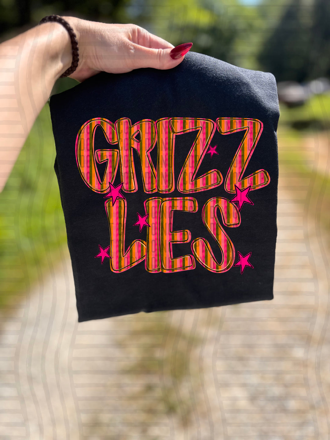 Holly Jolly Cheer Striped DTF Print