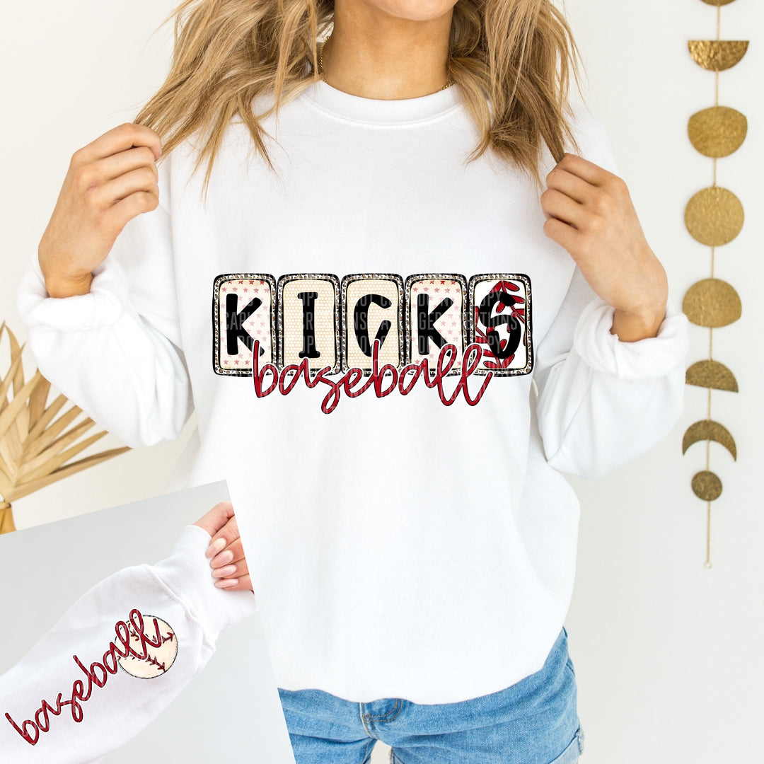 Baseball Boxed FRONT DTF Print