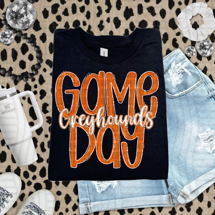 Doodle Gameday Burnt Orange DTF Print