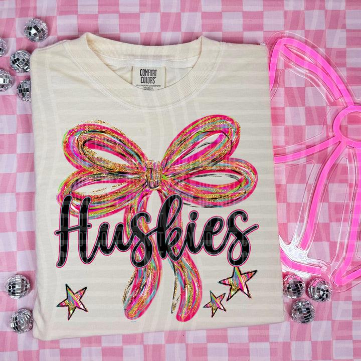 Whimsical Christmas Bows Mascots DTF Print