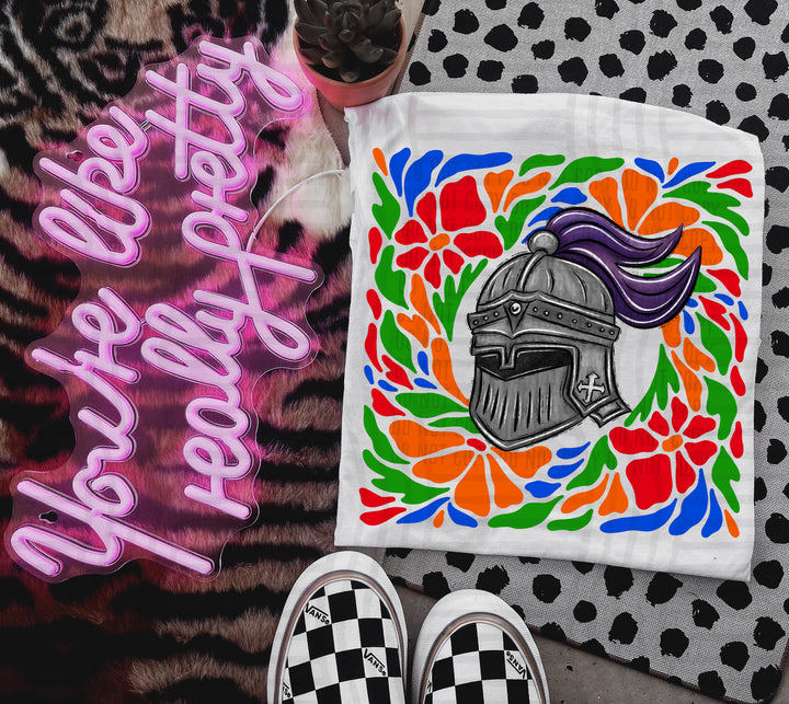 Retro Floral Mascot Heads DTF Print