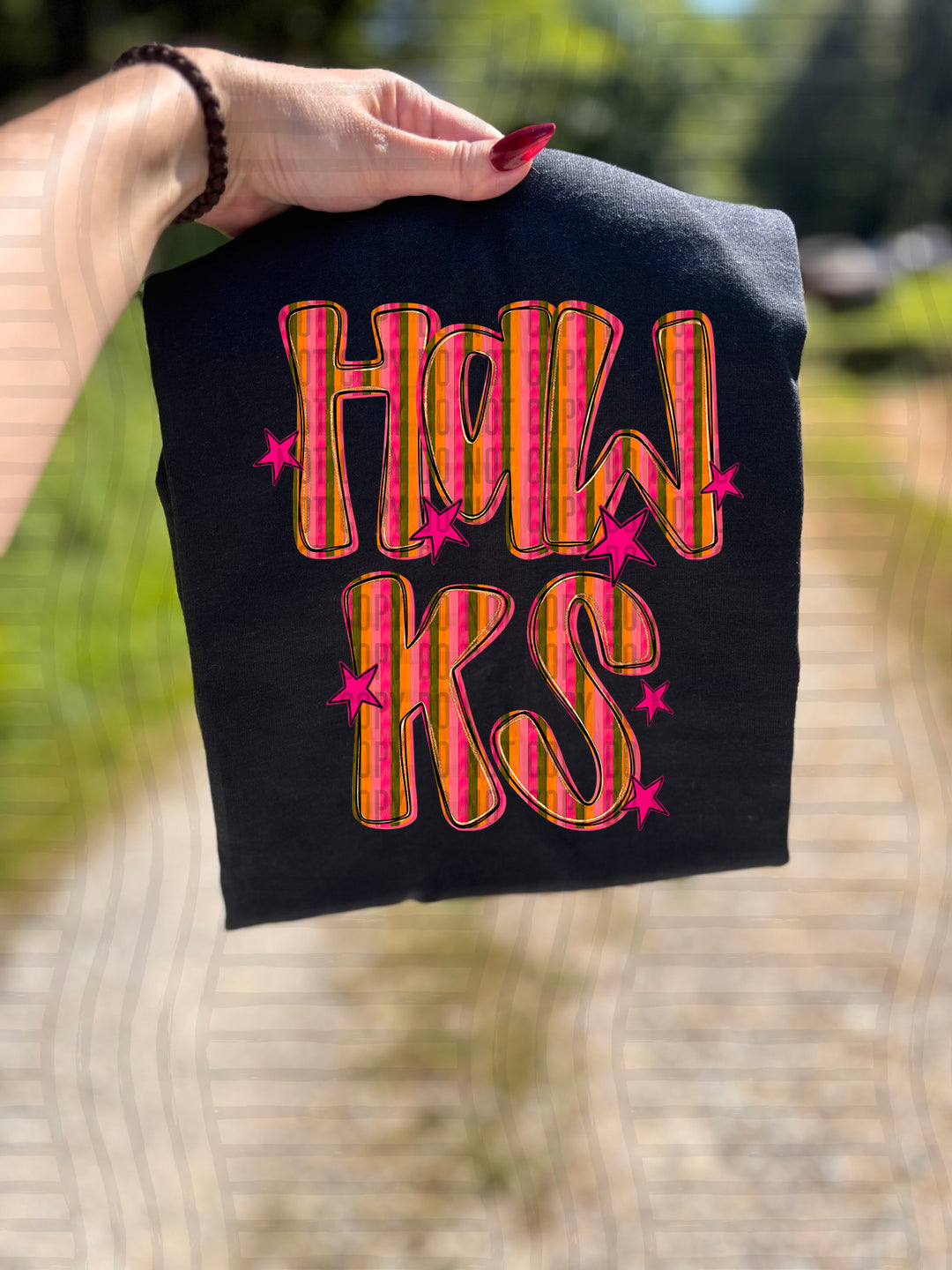 Holly Jolly Cheer Striped DTF Print