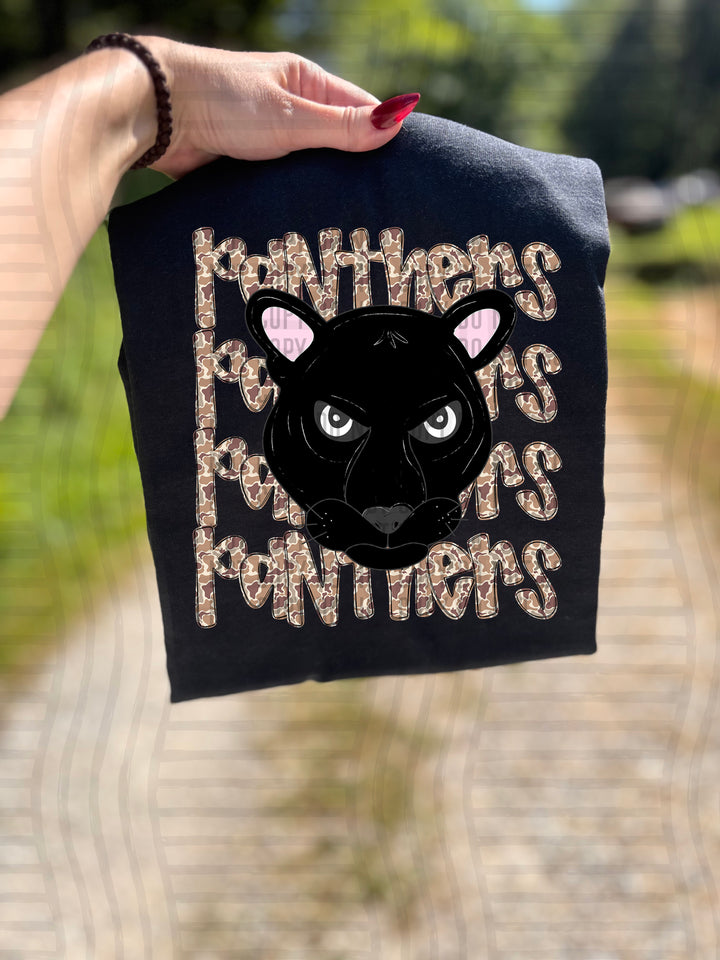 Camo Mascot Heads DTF Print