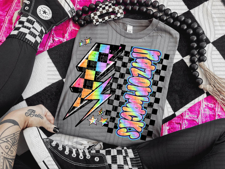 Youth Neon Side Bolt DTF Print