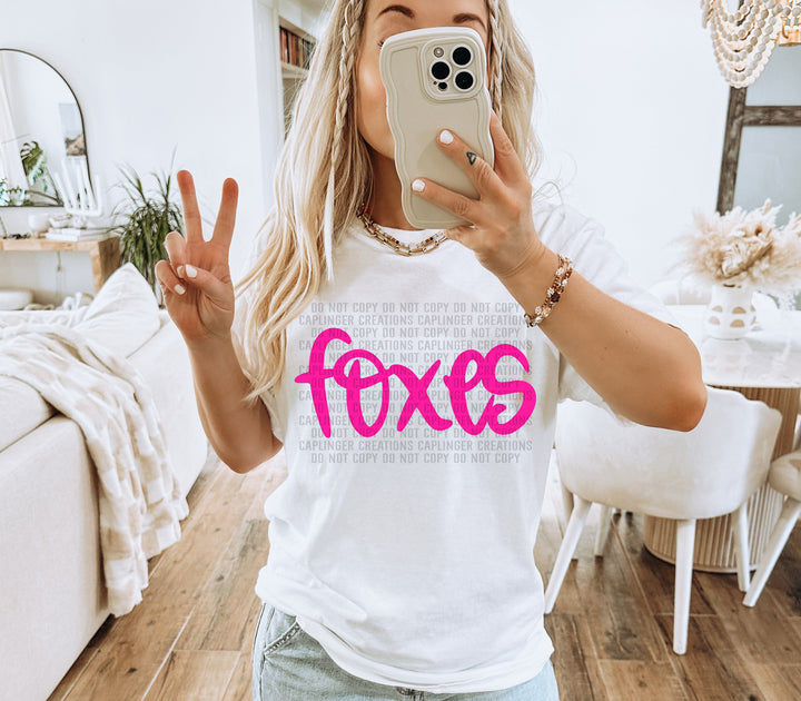 Hand Lettering Mascots DTF Print
