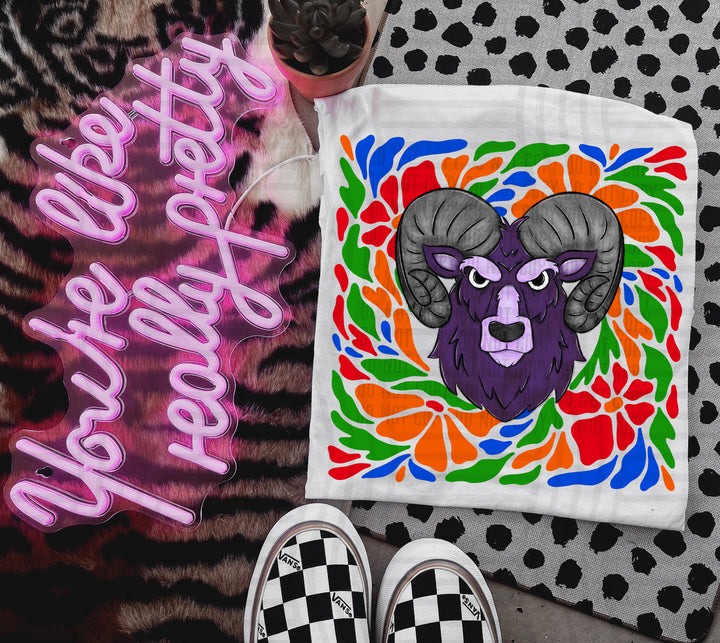 Retro Floral Mascot Heads DTF Print