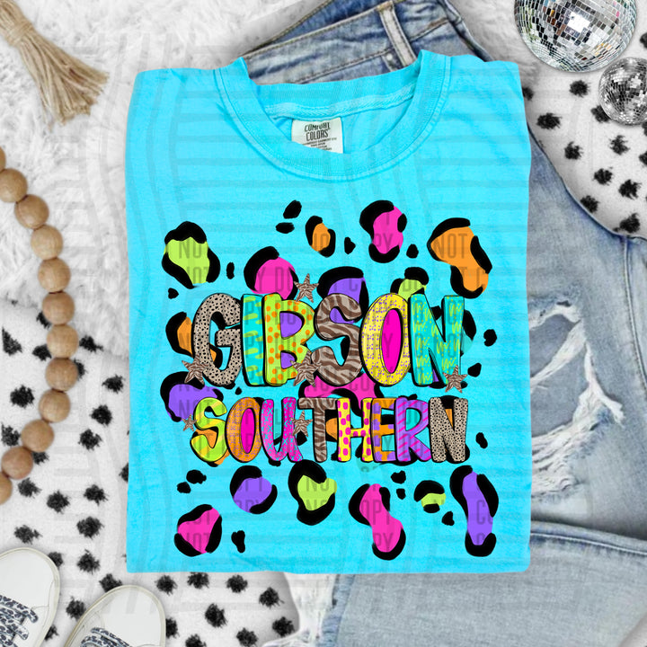 Funky Mix Up Leopard Spots DTF Print
