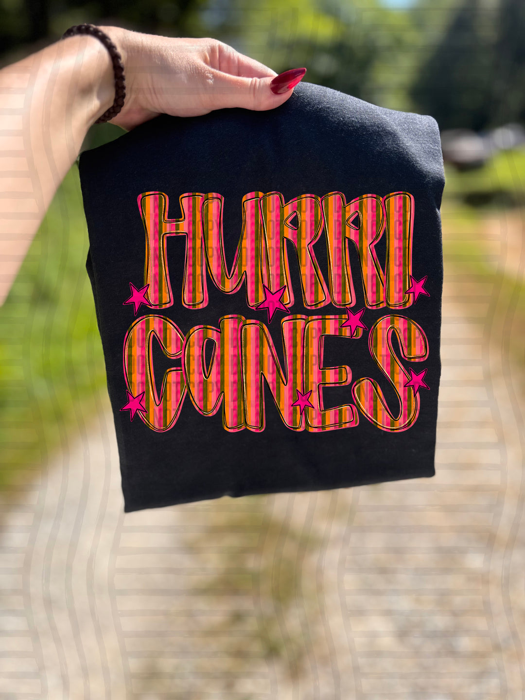 Holly Jolly Cheer Striped DTF Print