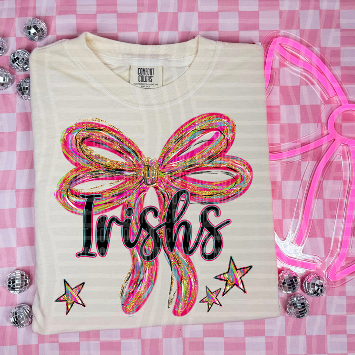 Whimsical Christmas Bows Mascots DTF Print