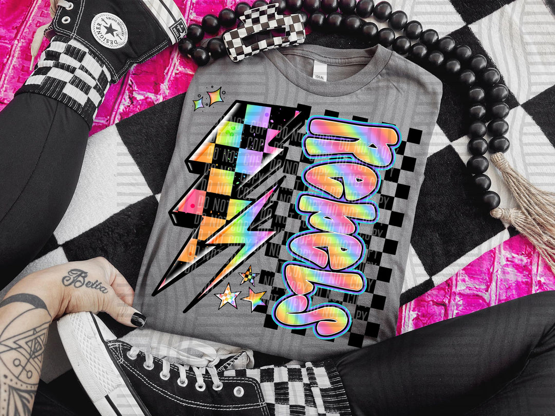 Youth Neon Side Bolt DTF Print