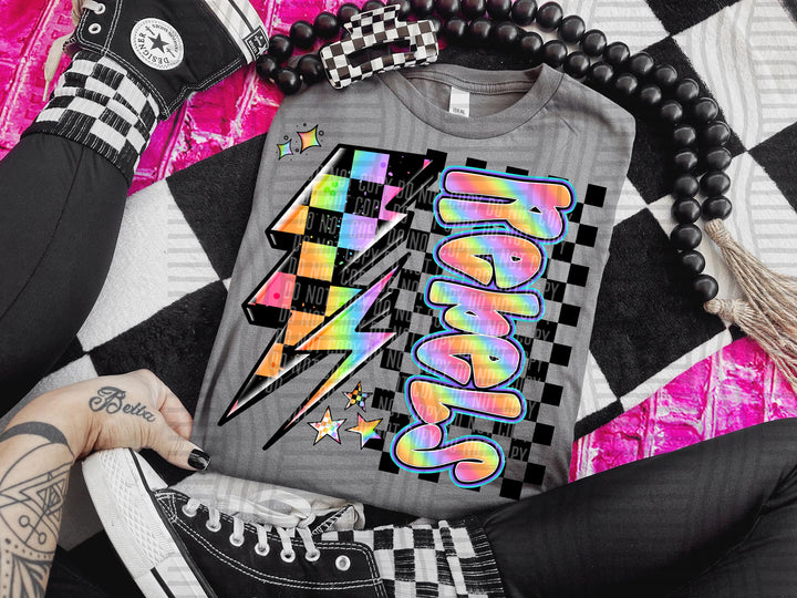 Youth Neon Side Bolt DTF Print