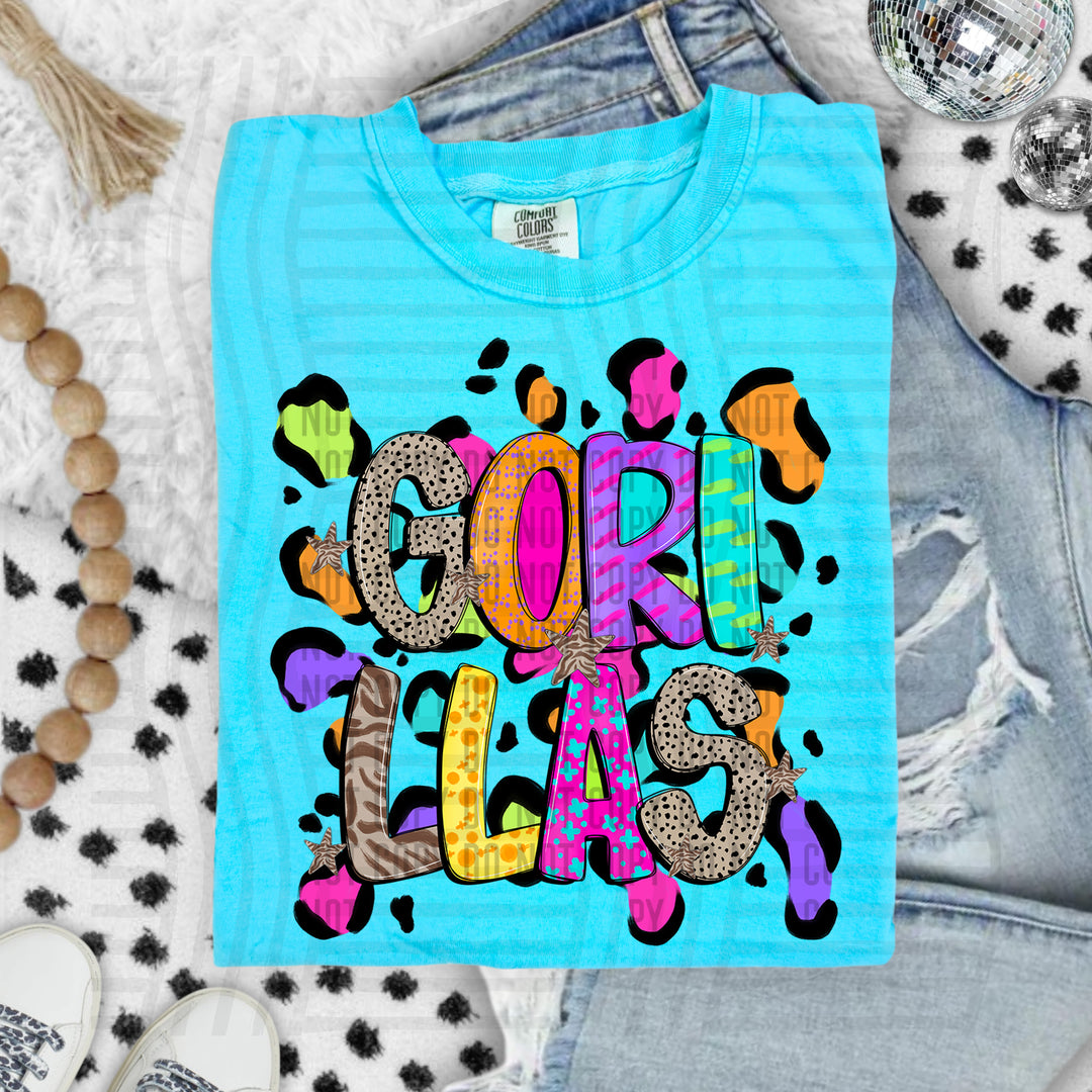 Funky Mix Up Leopard Spots DTF Print