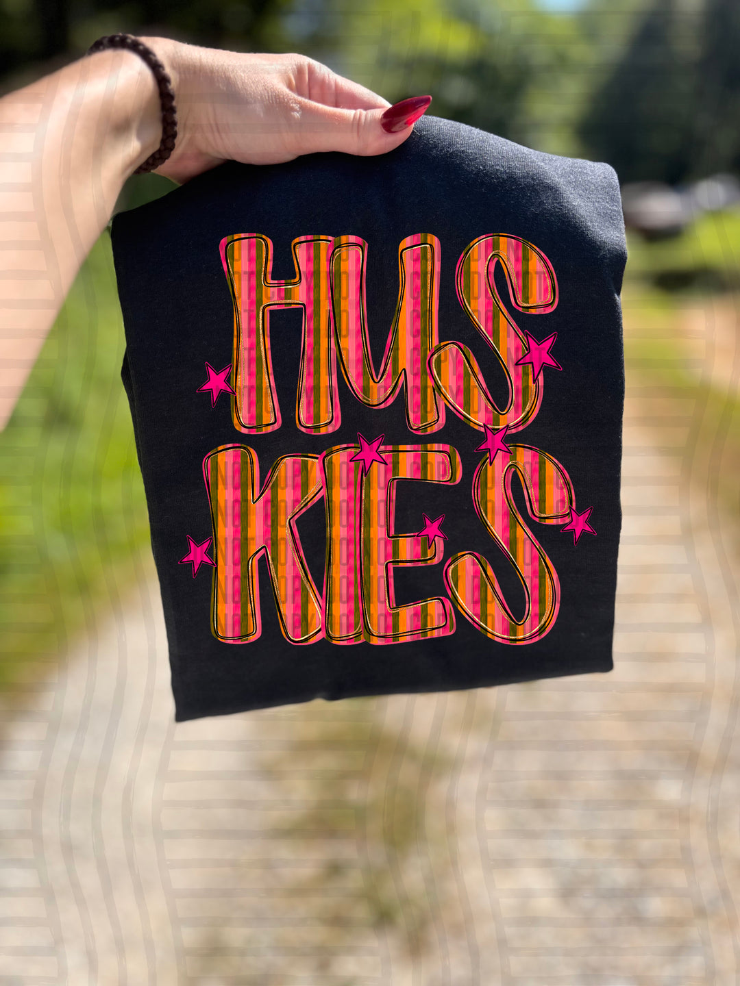 Holly Jolly Cheer Striped DTF Print