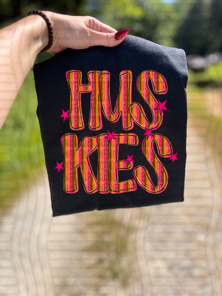 Holly Jolly Cheer Striped DTF Print