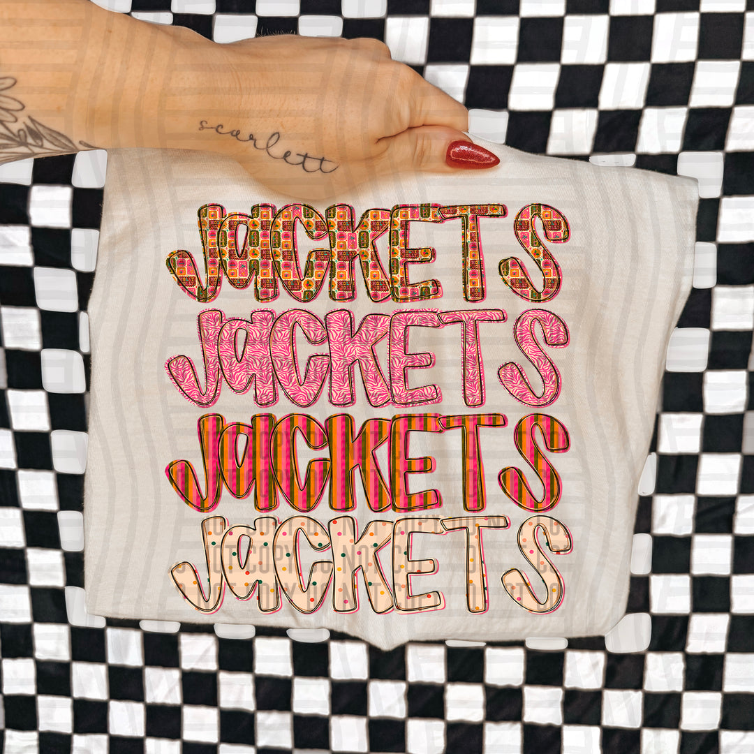 Holly Jolly Cheer Stacked DTF Print