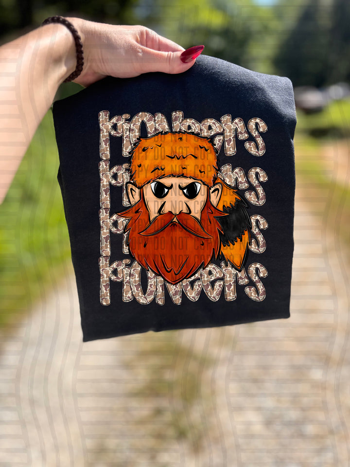 Camo Mascot Heads DTF Print