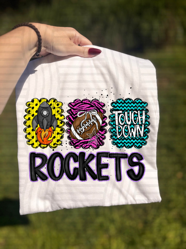 Preppy Bright Trio Mascot Heads DTF Print