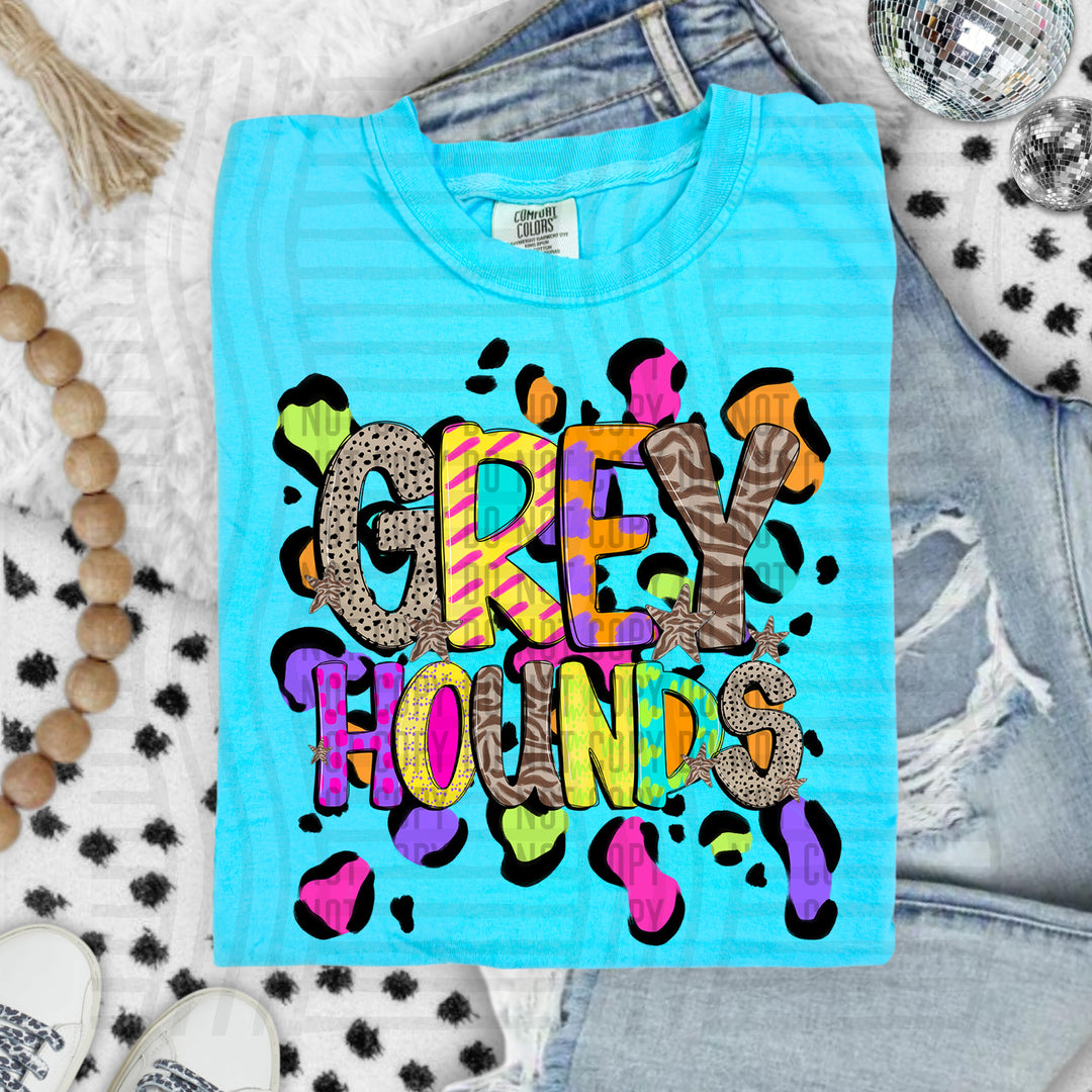 Funky Mix Up Leopard Spots DTF Print