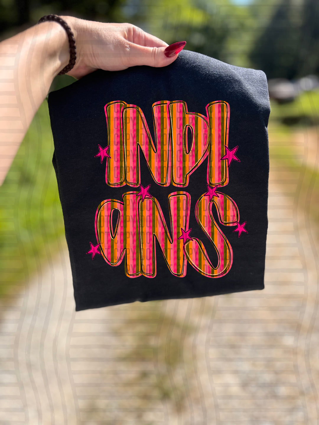 Holly Jolly Cheer Striped DTF Print