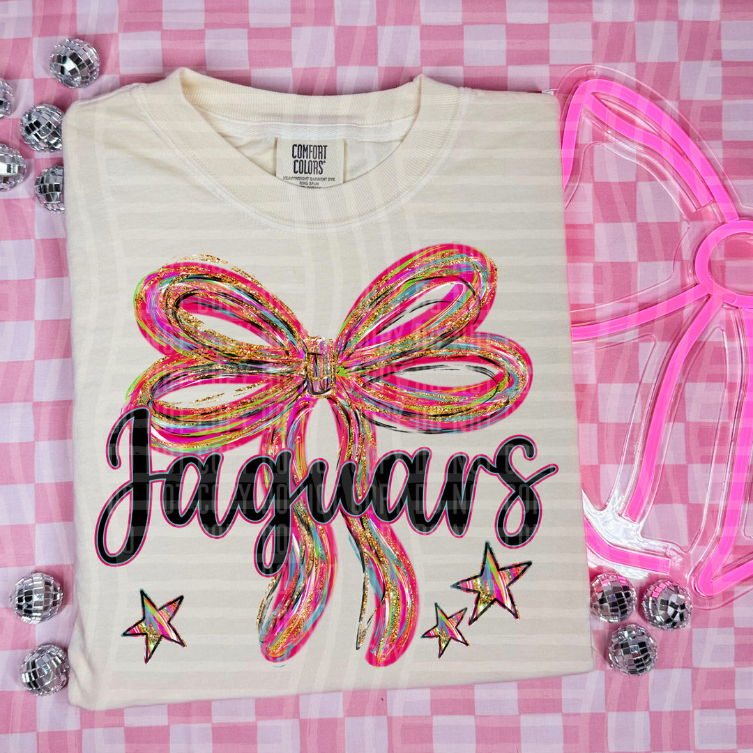 Whimsical Christmas Bows Mascots DTF Print