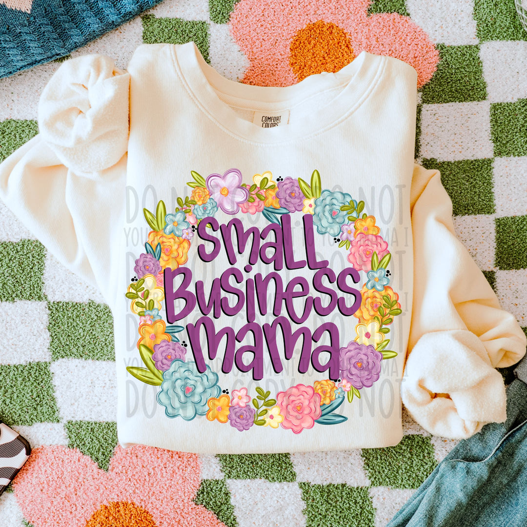 Small Business Mama Floral DTF Print