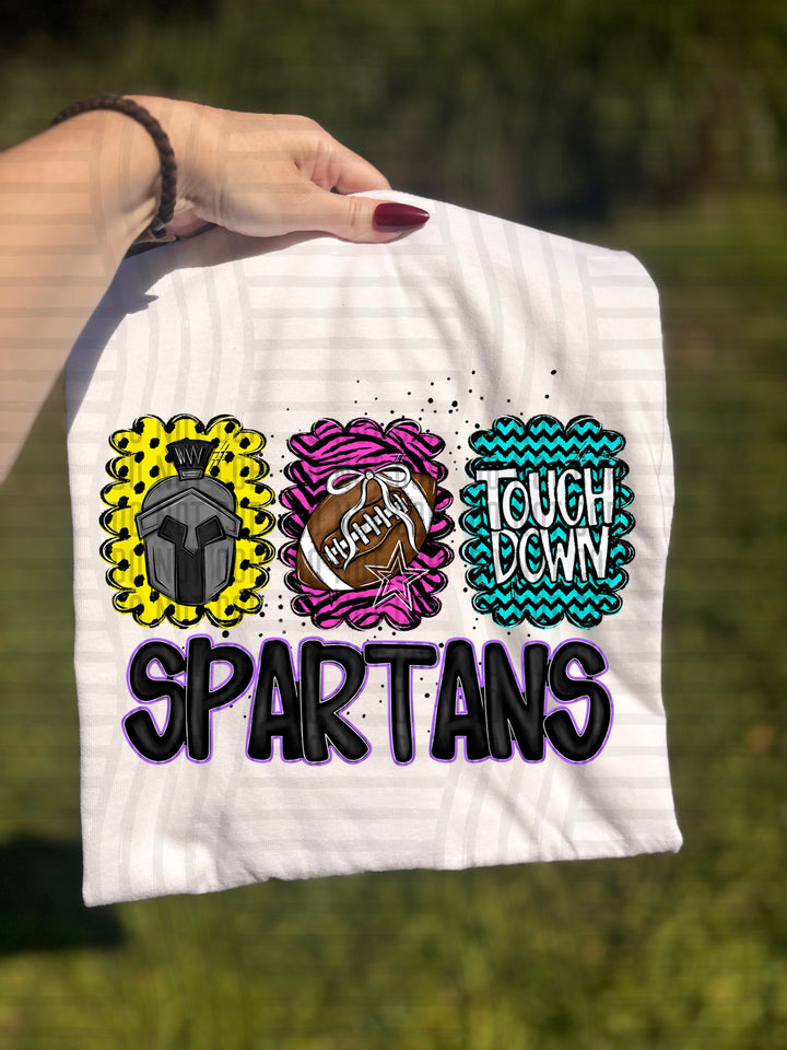 Preppy Bright Trio Mascot Heads DTF Print