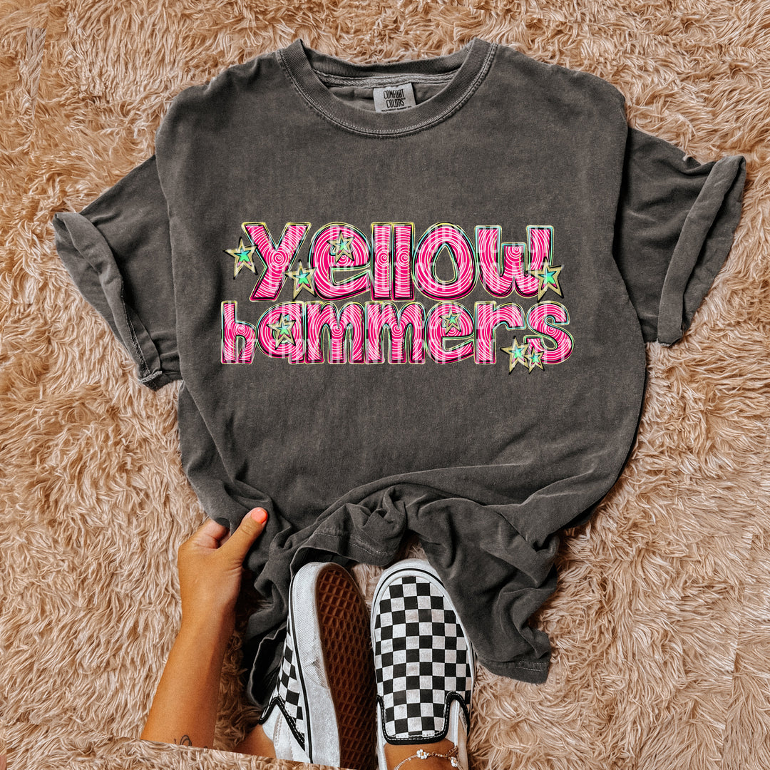 Pink Swirls DTF Print