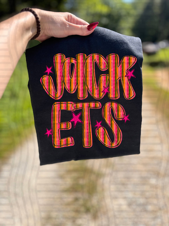 Holly Jolly Cheer Striped DTF Print