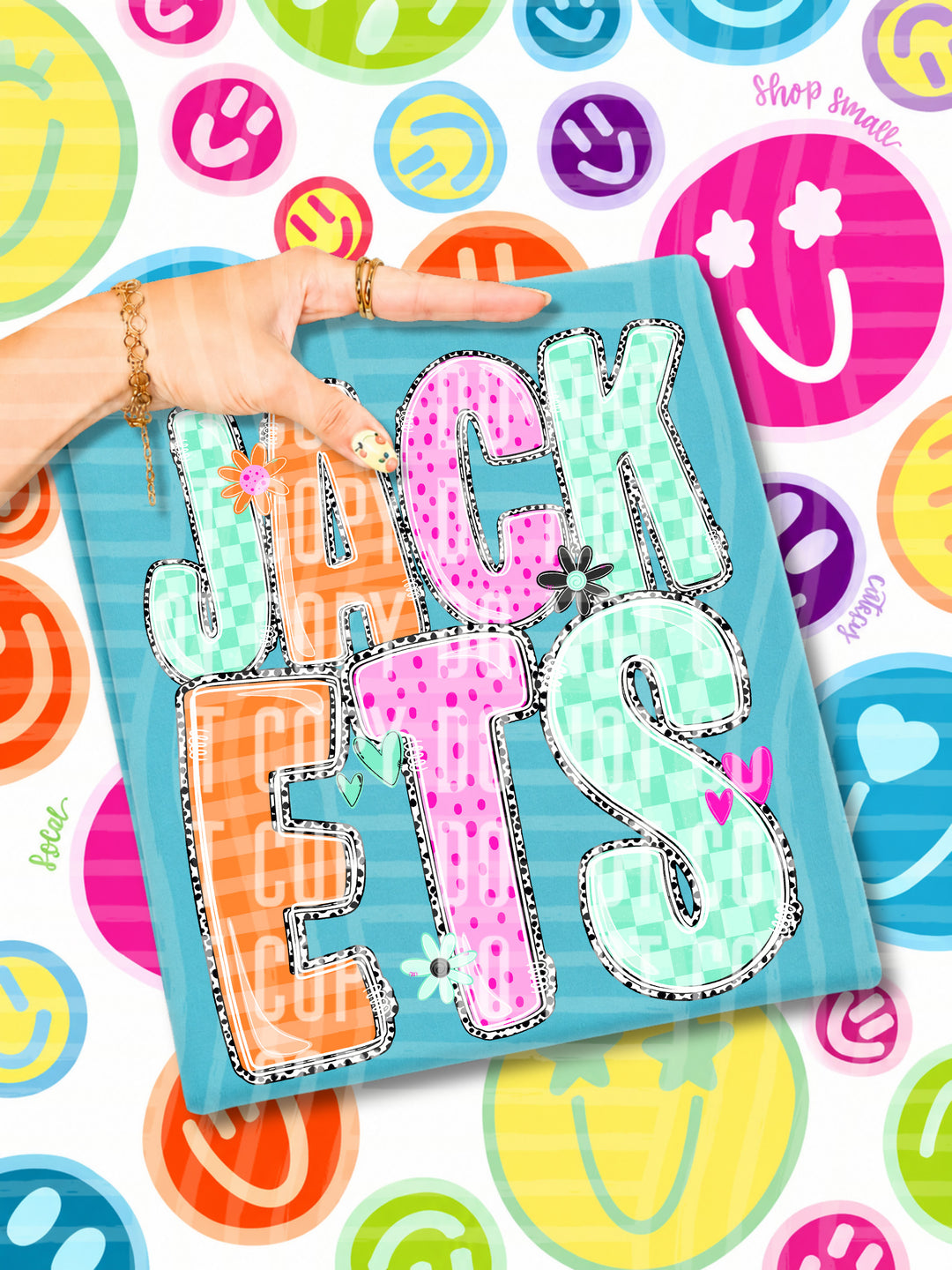 Happy Blooms Mascots DTF Print