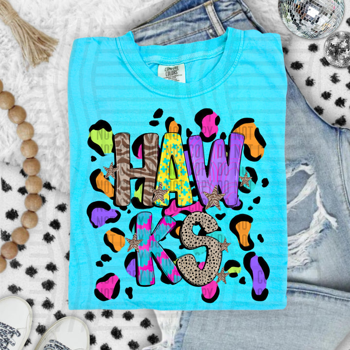 Funky Mix Up Leopard Spots DTF Print