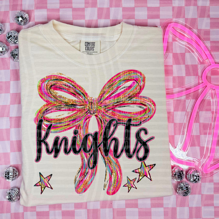 Whimsical Christmas Bows Mascots DTF Print