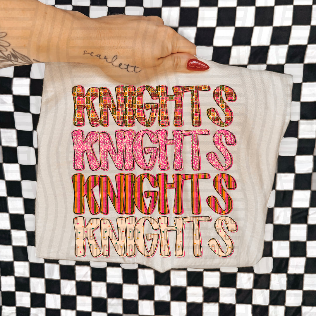 Holly Jolly Cheer Stacked DTF Print